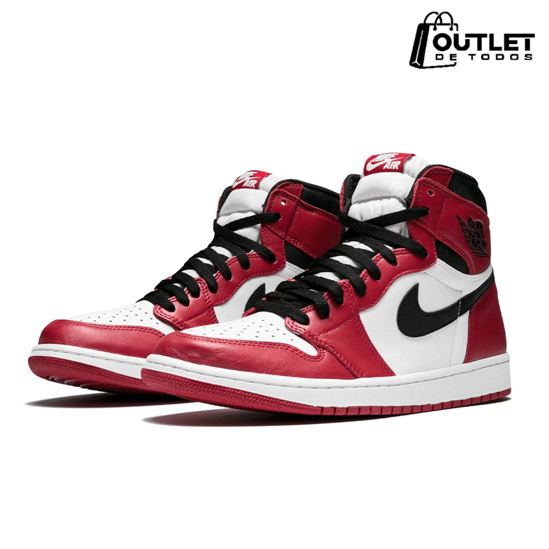 Tênis Air Jordan 1 Retro High Chicago - Vermelho e Branco