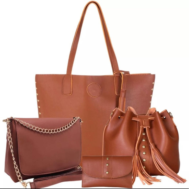 Lançamento: Kit Bolsa Feminina 4 peças Lindas de Luxo