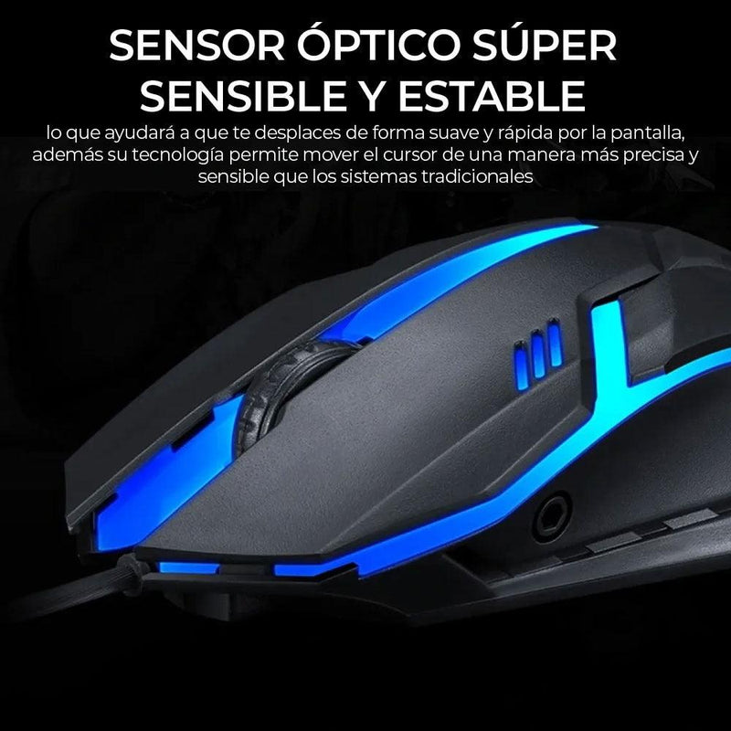 Mouse Gamer M20 Yelandar 3000 Dpi Rgb Led - Outlet De Todos