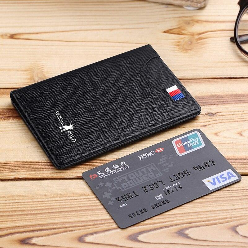 CARTEIRA SLIM WILLIAM POLO ORIGINAL EM COURO LEGÍTIMO - Outlet De Todos